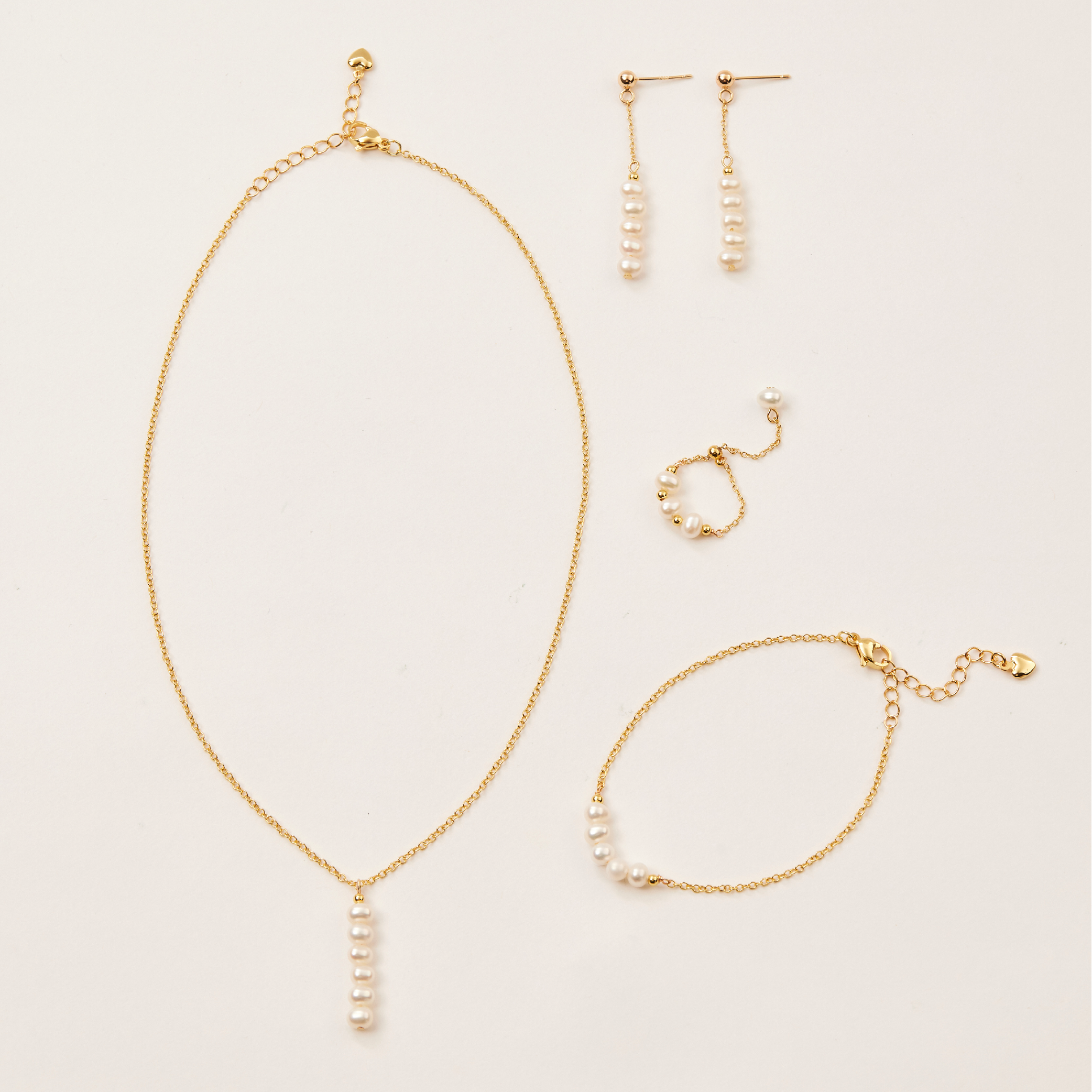 N1073  | 14kgf 淡水珍珠四件套組