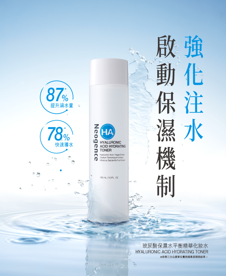 強化注水啟動保濕機制
