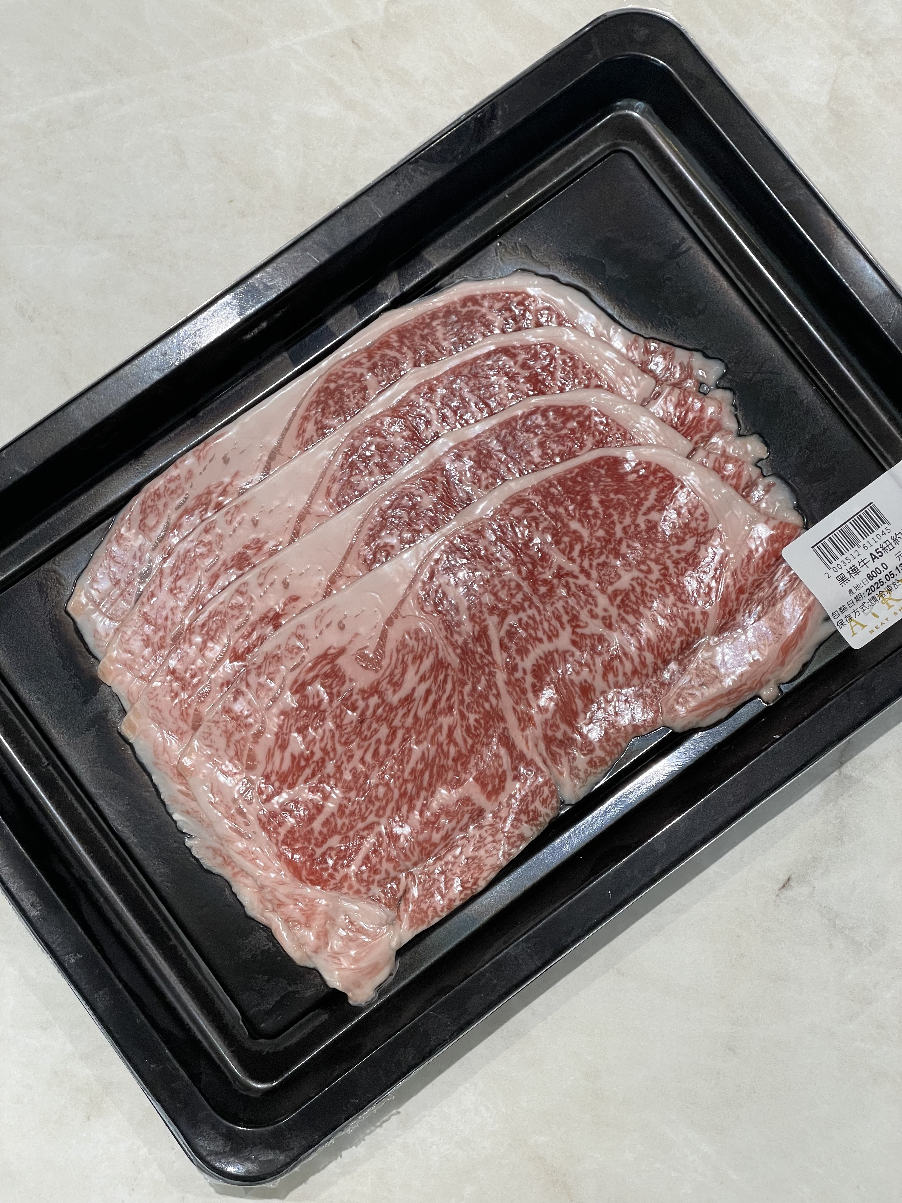 黑樺牛A5紐約客火鍋片