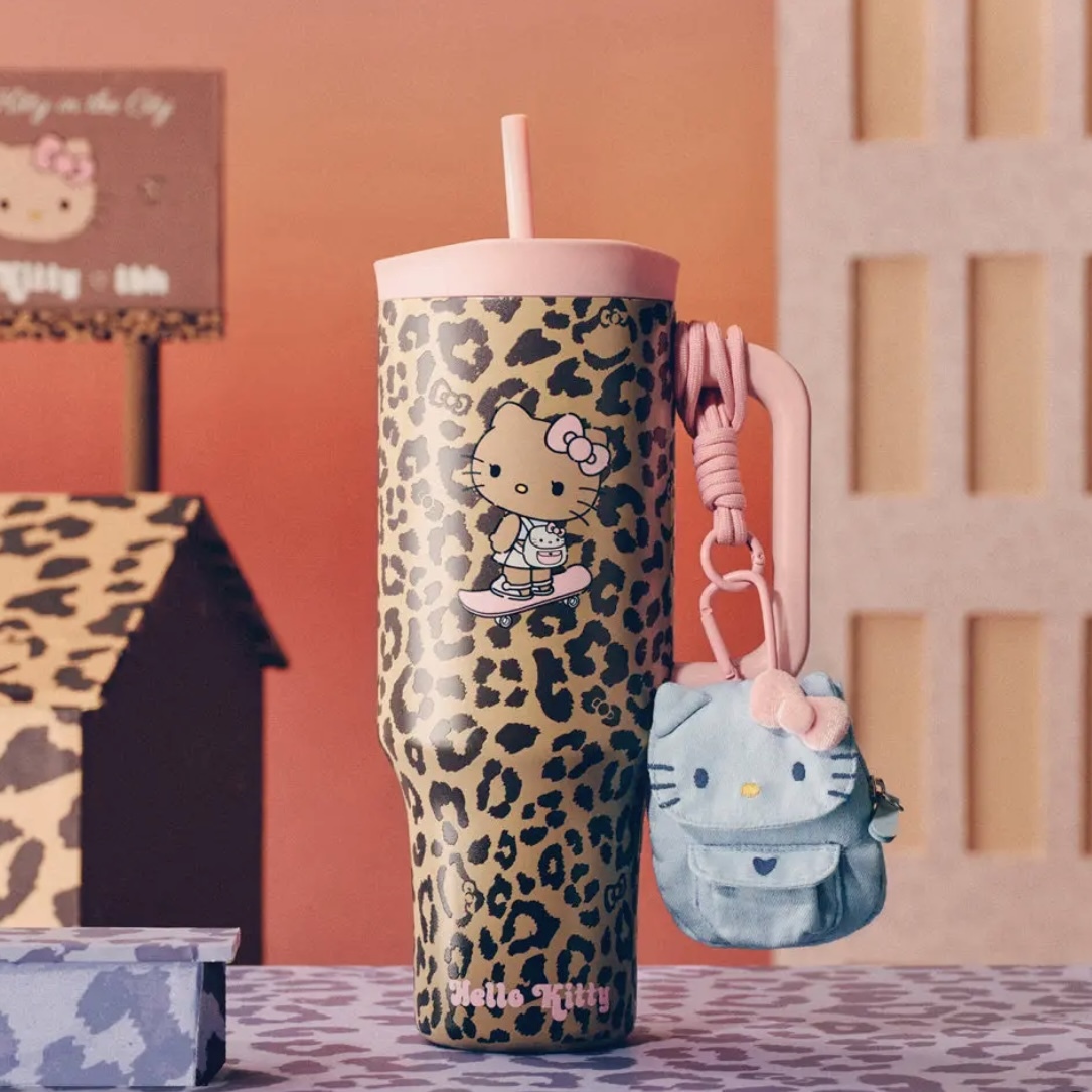 HELLO KITTY x TBH 巨無霸保溫吸管杯凱蒂貓MINI收納包掛飾1200ML