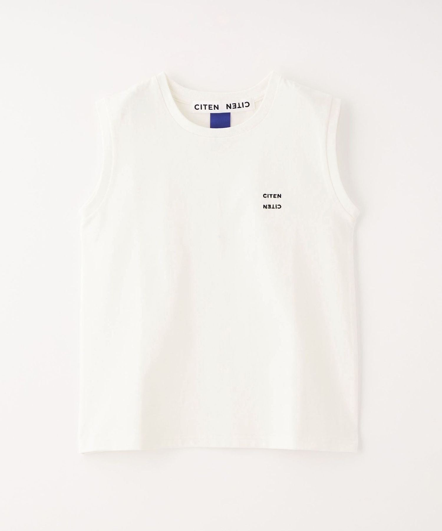 預購┃日本 CITEN 女款 重磅 刺繡 小 LOGO 無袖  T恤