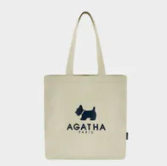 [S] AGATHA IVORY Color Basic Eco Bag, AGT192-514-Ivory (SAG831)