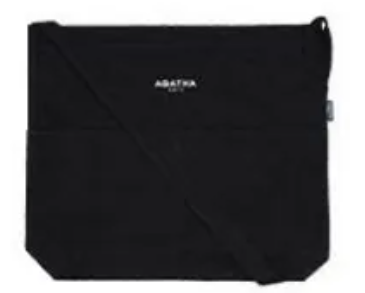 [S] AGATHA BLACK Cube two-line picnic, AGT211-536-Black (SAG832)