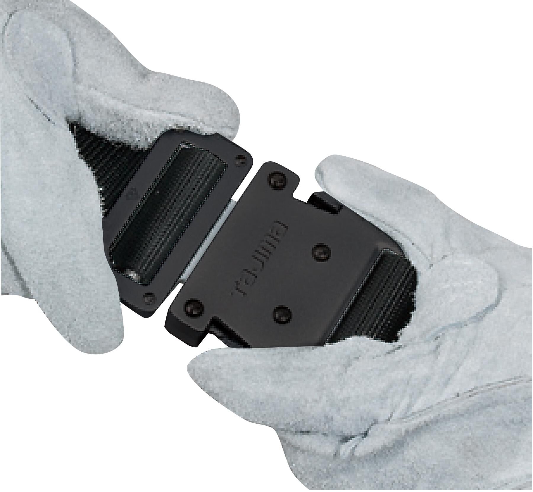 TAJIMA 鍛造鋁插扣式S腰帶 L 點點白BWL145-DWH