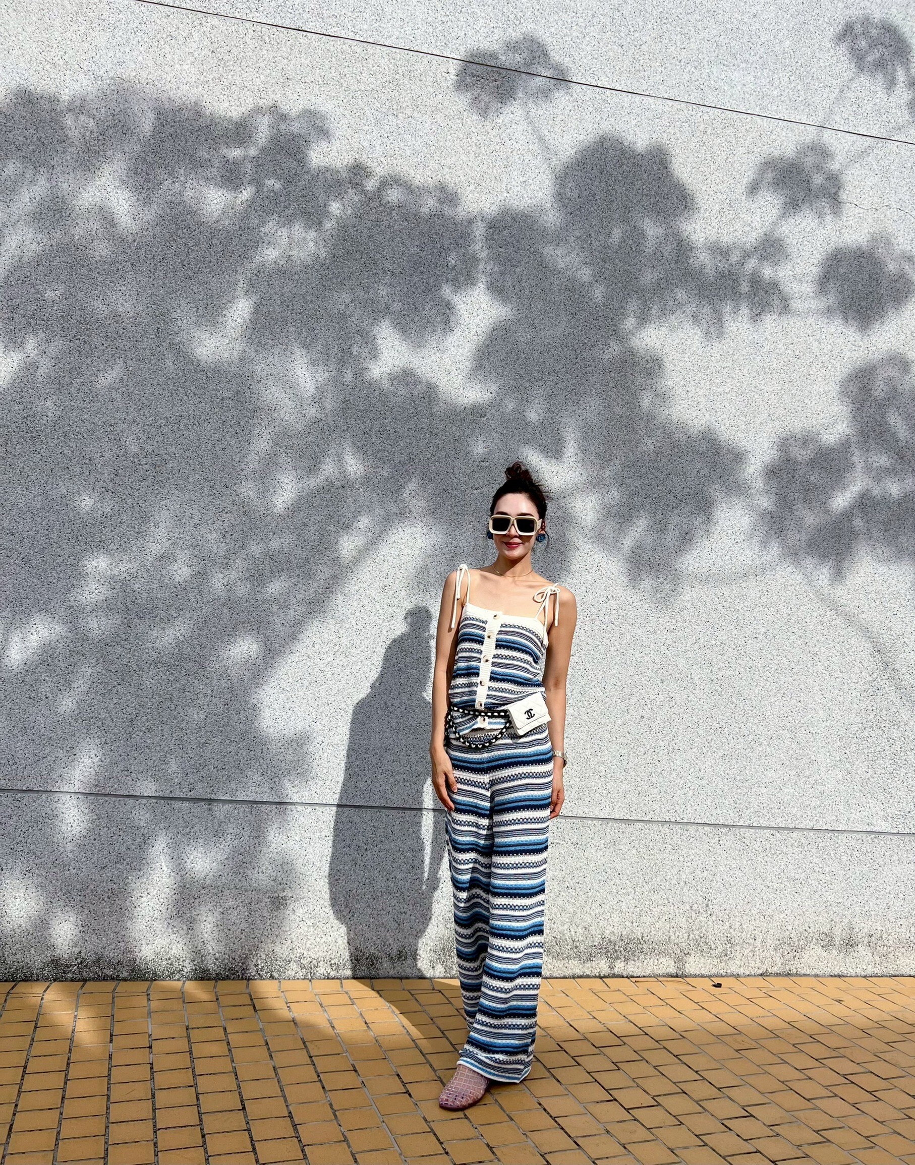 度假風重磅針織套裝