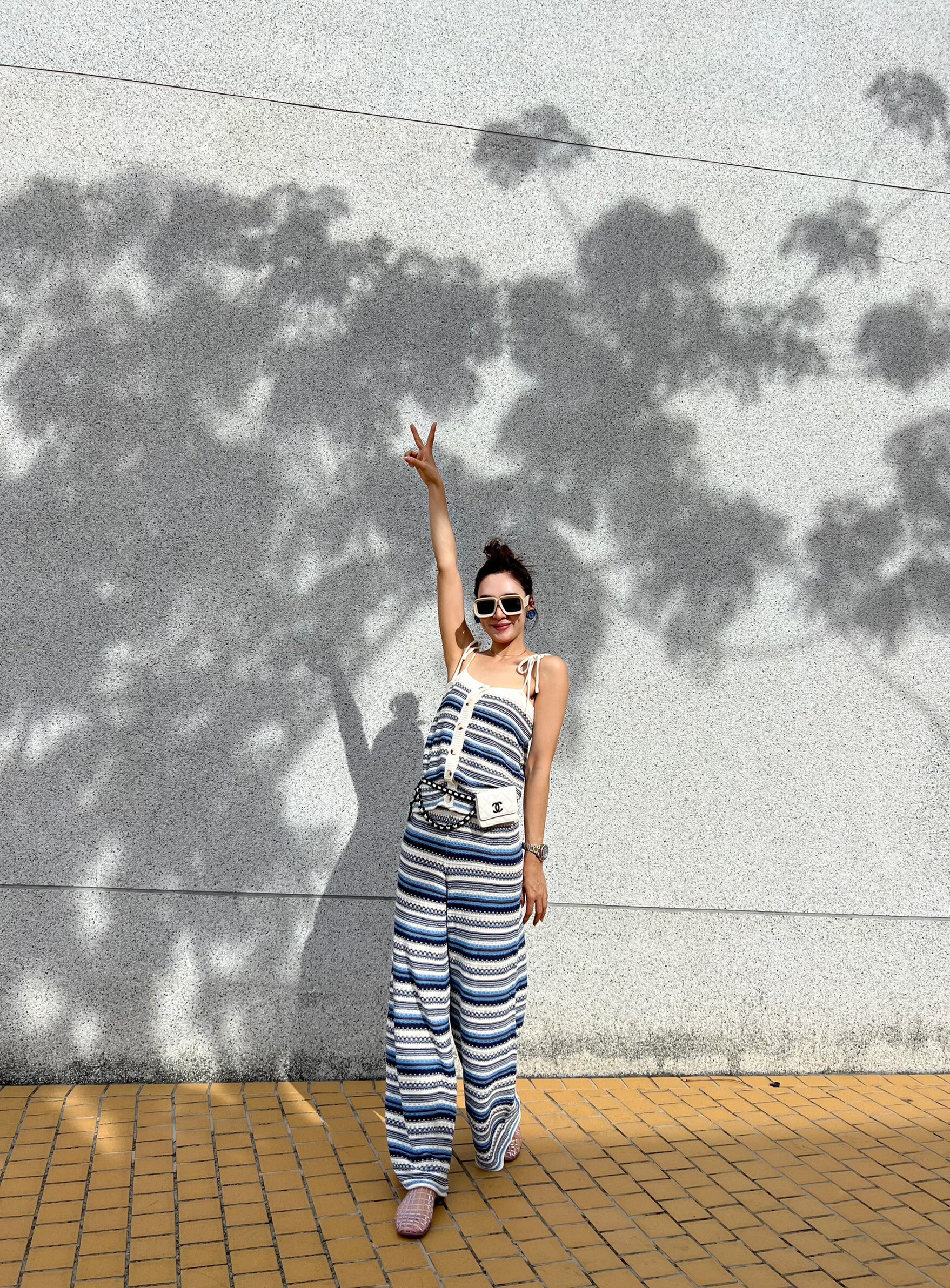 度假風重磅針織套裝