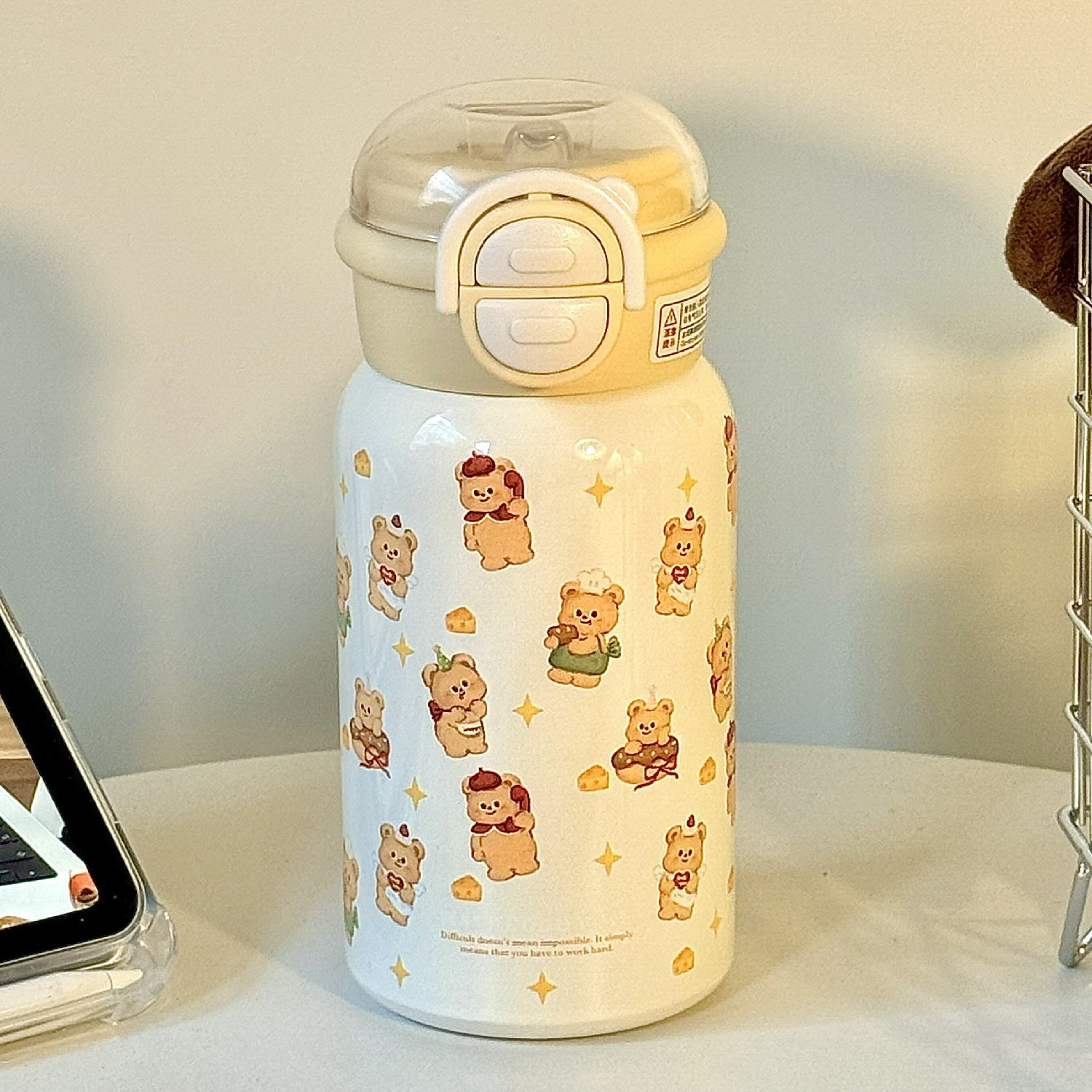 500ML Cute Butter Bear 316 Stainless Steel Thermos Bottle