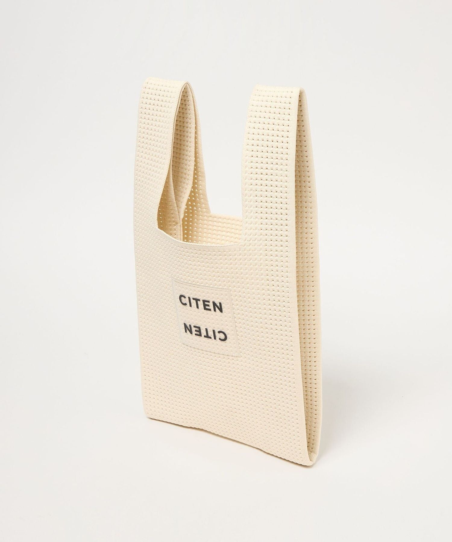 預購┃日本 CITEN 針織 洞洞 透明 Logo 購物袋 提袋