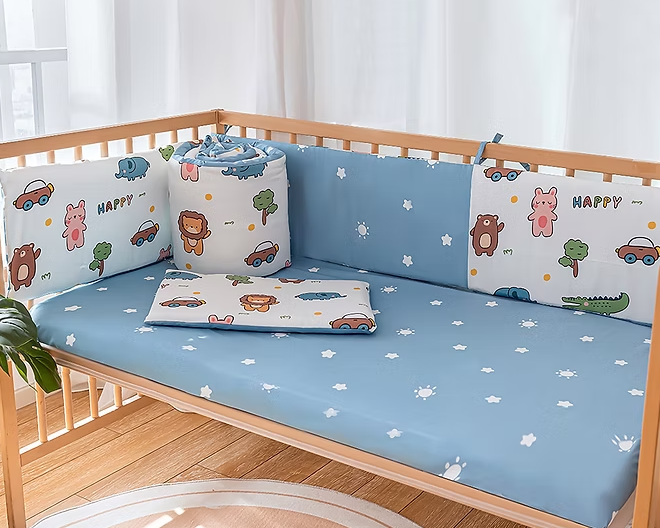 Lenny World LW1073 嬰兒全棉貢緞床圍 - 森林派對