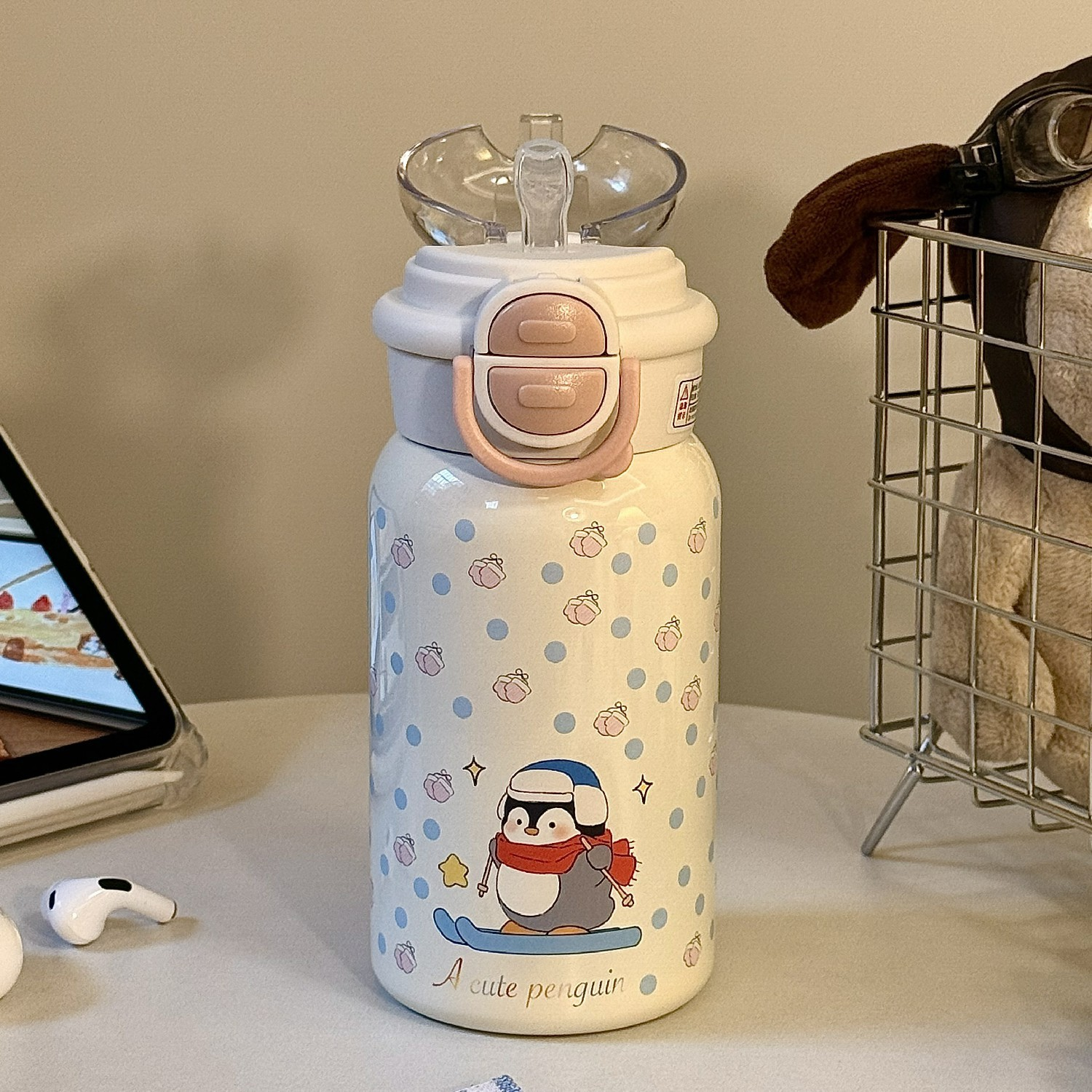 500ML Skating Penguin 316 Stainless Steel Thermos Bottle