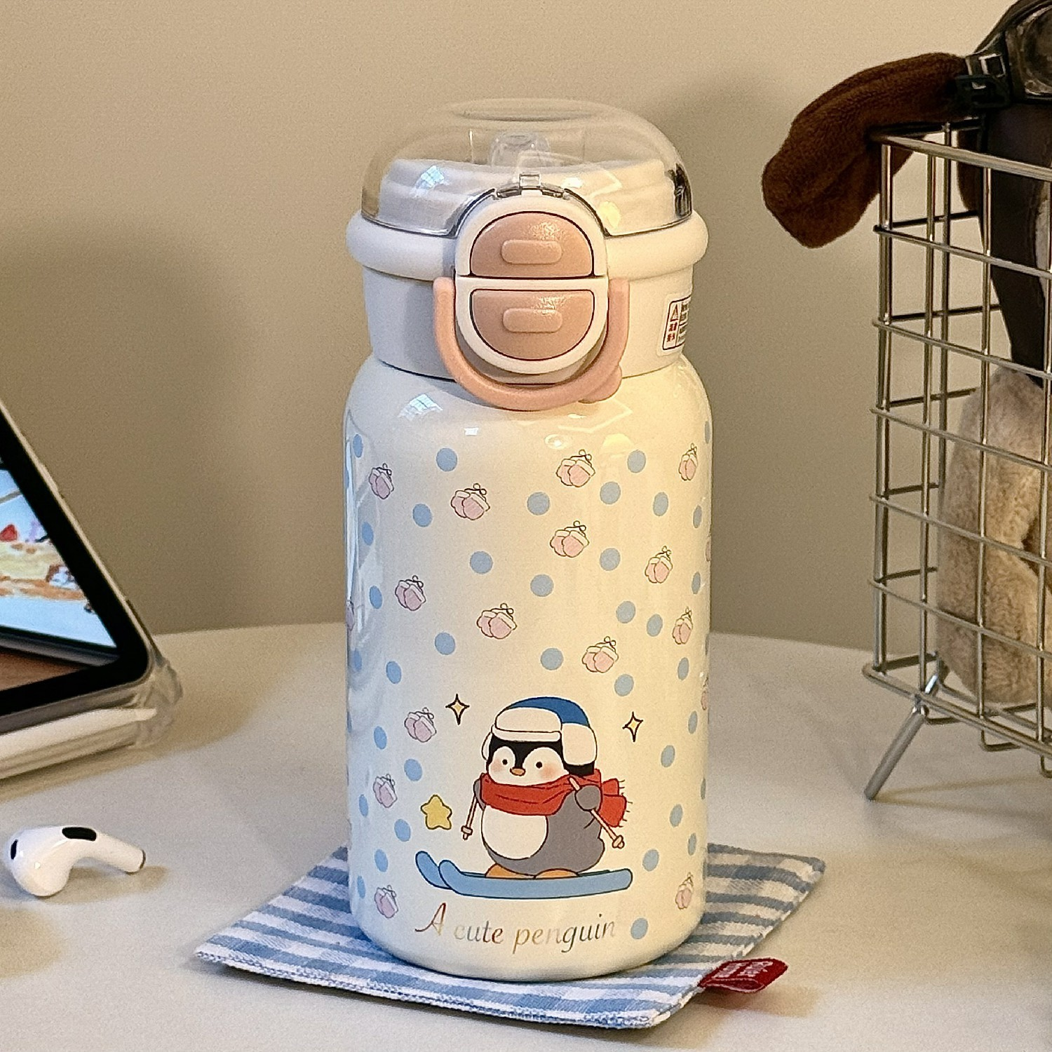 500ML Skating Penguin 316 Stainless Steel Thermos Bottle