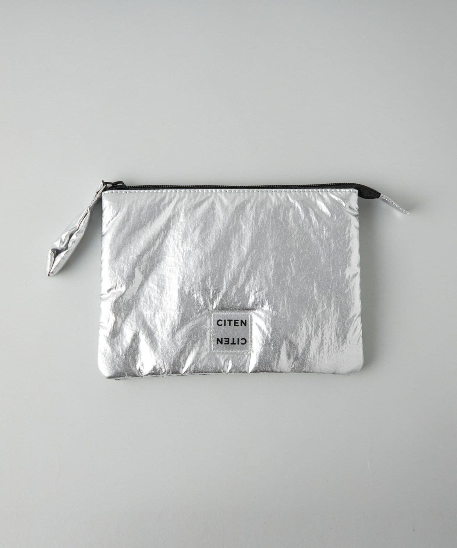 預購┃日本 CITEN 蓬鬆 絎縫 透明 Logo 雙層 口袋 收納 小包 化妝包 小物包