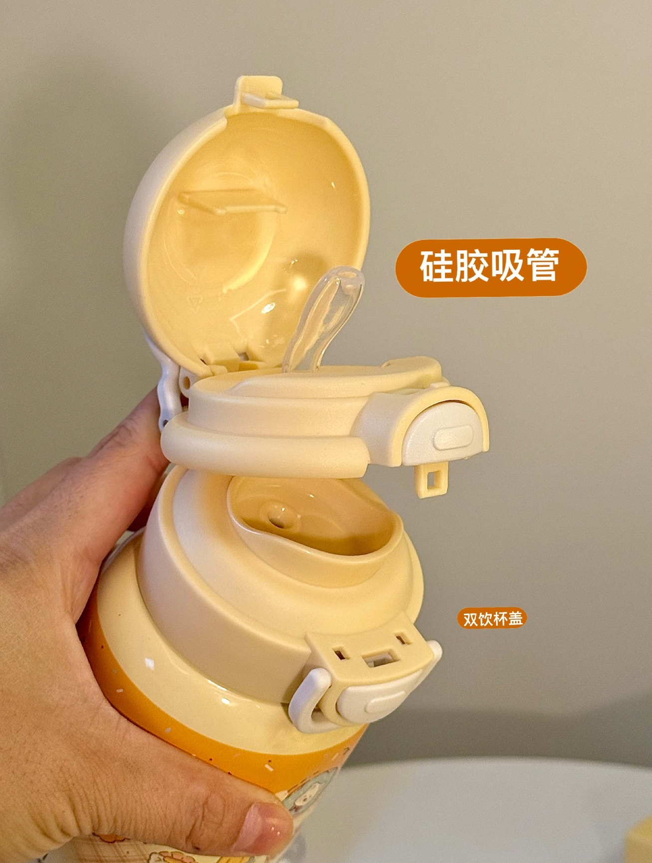 500ML Cake Puppy Dual-Use 316 Stainless Steel Thermos Bottle