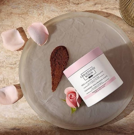 法國Christophe Robin 玫瑰豐盈淨化髮泥 40ml 3入組