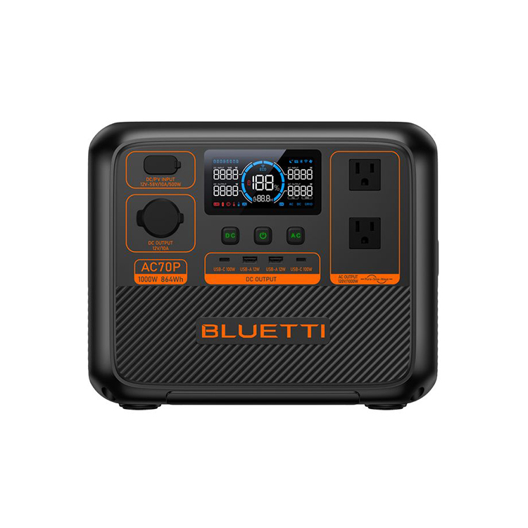 【出清特賣】【現貨】【門市可自取】 BLUETTI AC 70P Premium 鉑金版 戶外移動電源 | 864Wh 1000W (動力提升2000W)