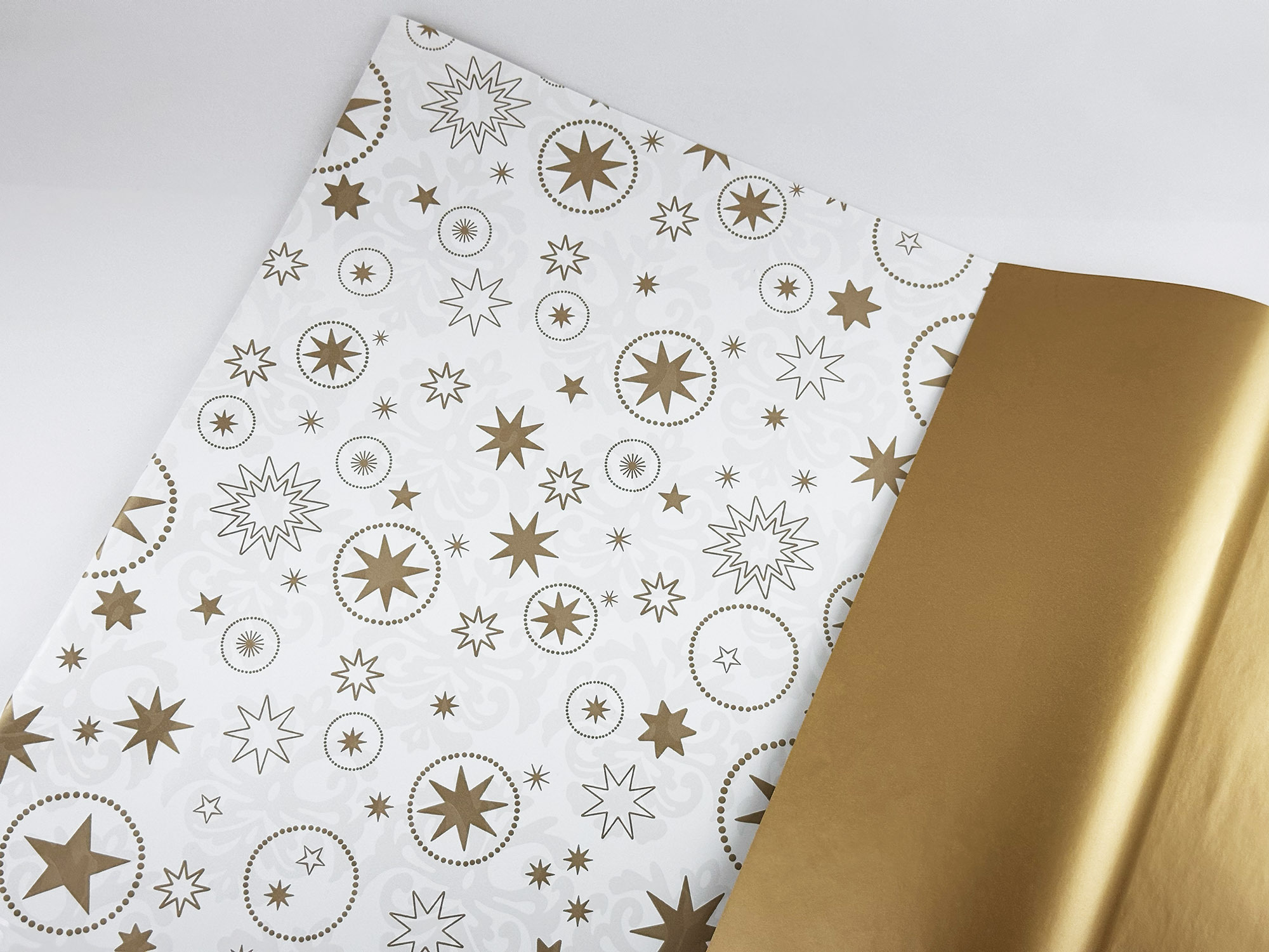 金星宇宙/隱藏花紋 霧金箔 雙面/瑞士進口包裝紙 兩款尺寸