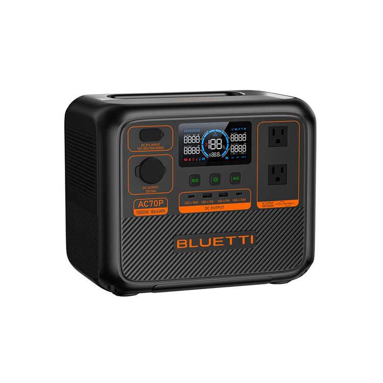 【出清特賣】【現貨】【門市可自取】 BLUETTI AC 70P Premium 鉑金版 戶外移動電源 | 864Wh 1000W (動力提升2000W)