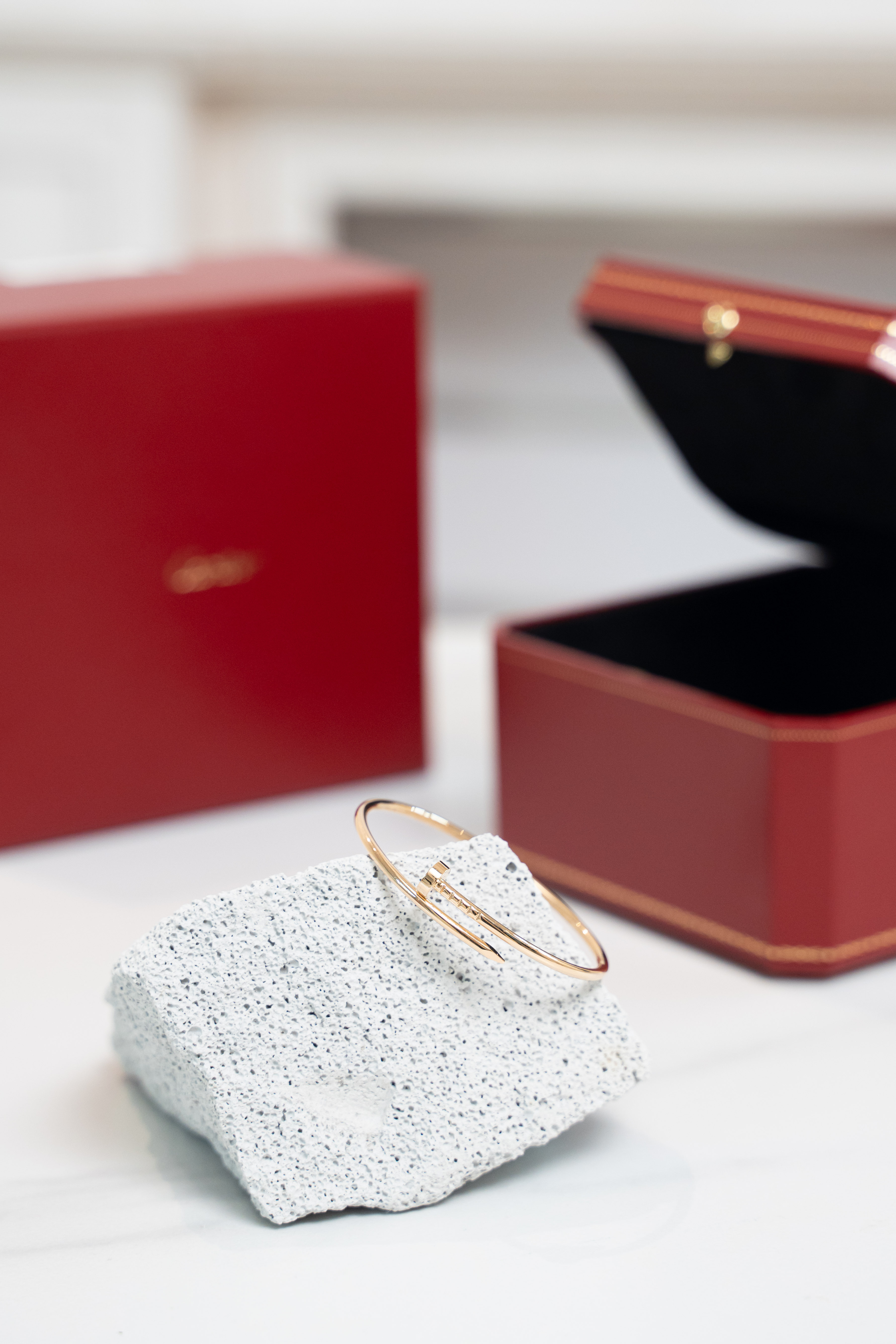 CARTIER JUSTE UN CLOU手鐲 無鑽釘子 K金 手鐲