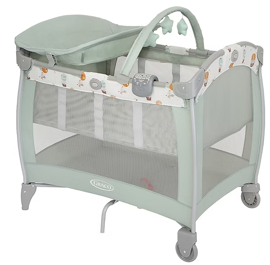 Graco GA2208630 CONTOUR® ELECTRA 嬰幼兒安撫遊戲床連更換台 - 空中漫遊