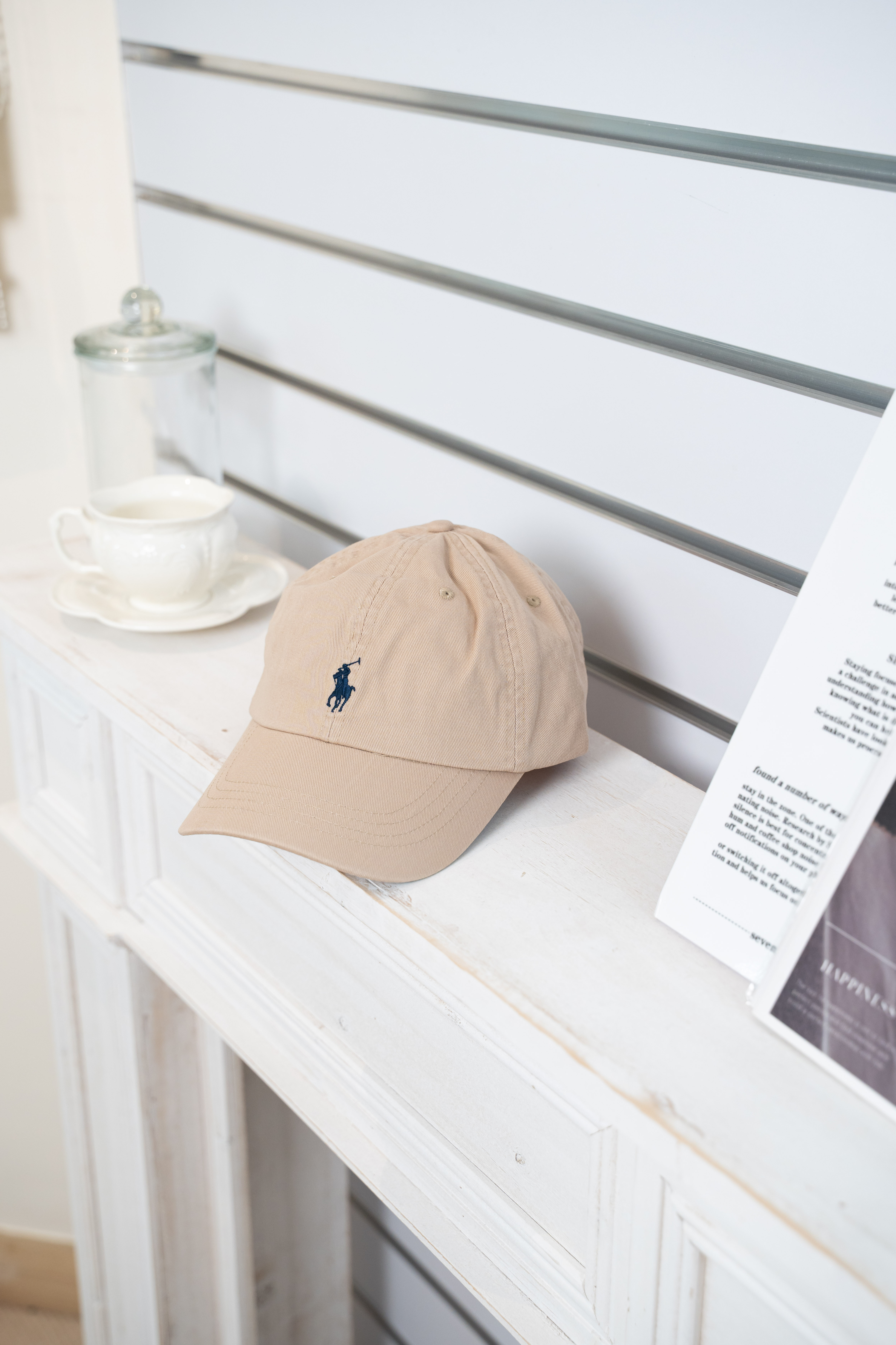 Polo Ralph Lauren 棉質標誌刺繡 棒球帽 米色
