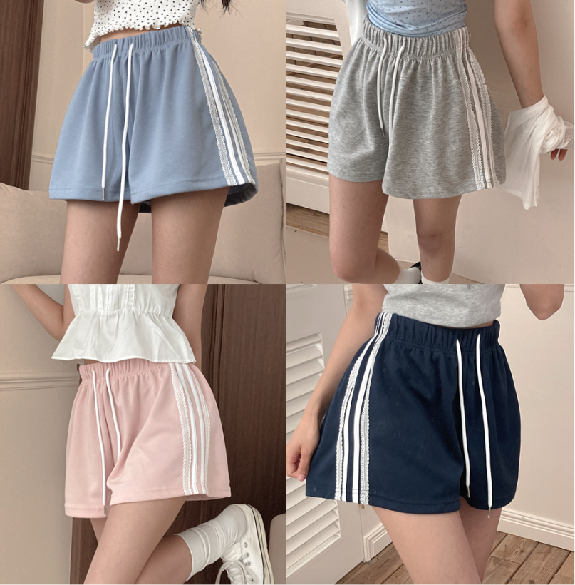 夏季預訂｜純色蕾絲短褲