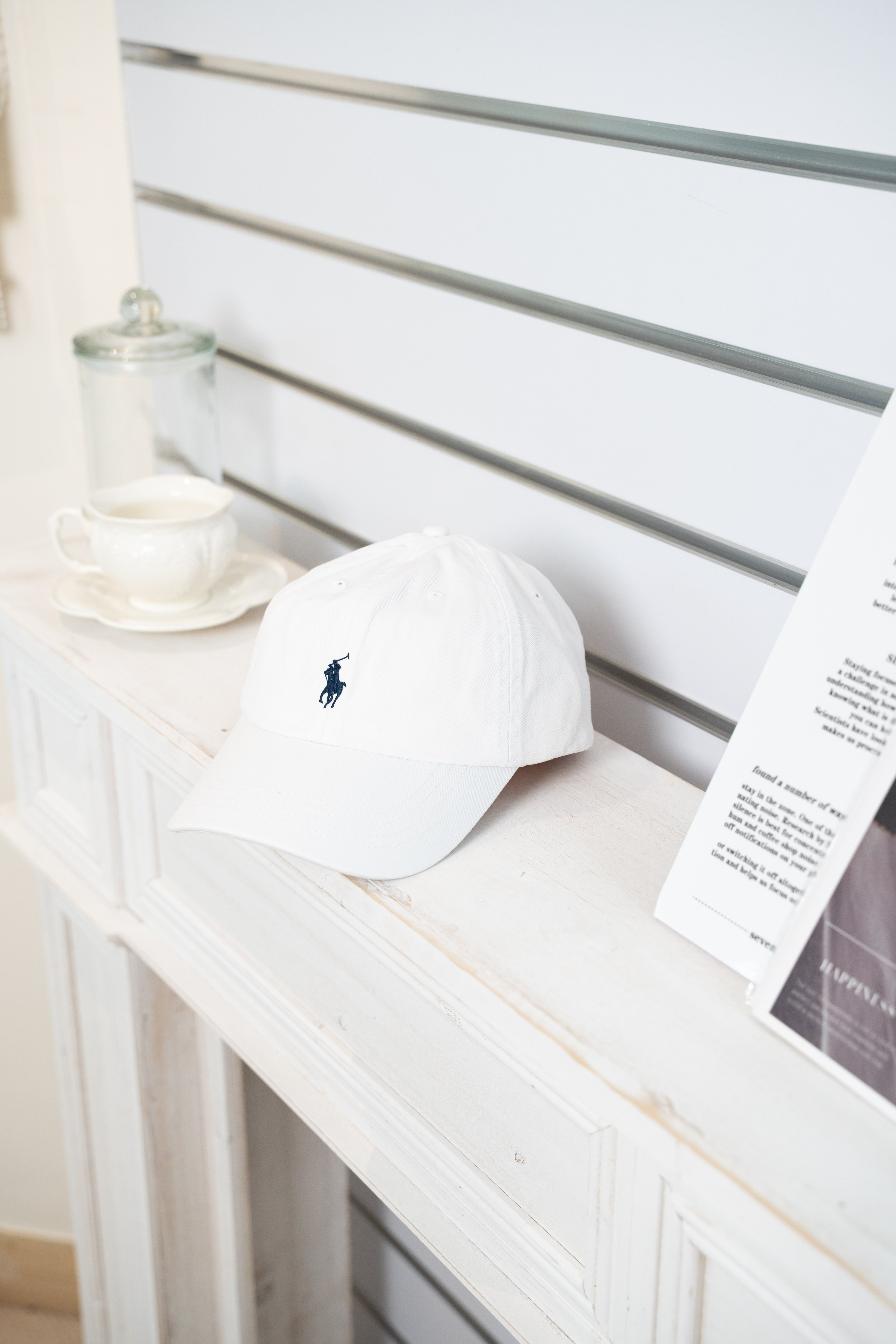 Polo Ralph Lauren 棉質標誌刺繡 棒球帽 白色