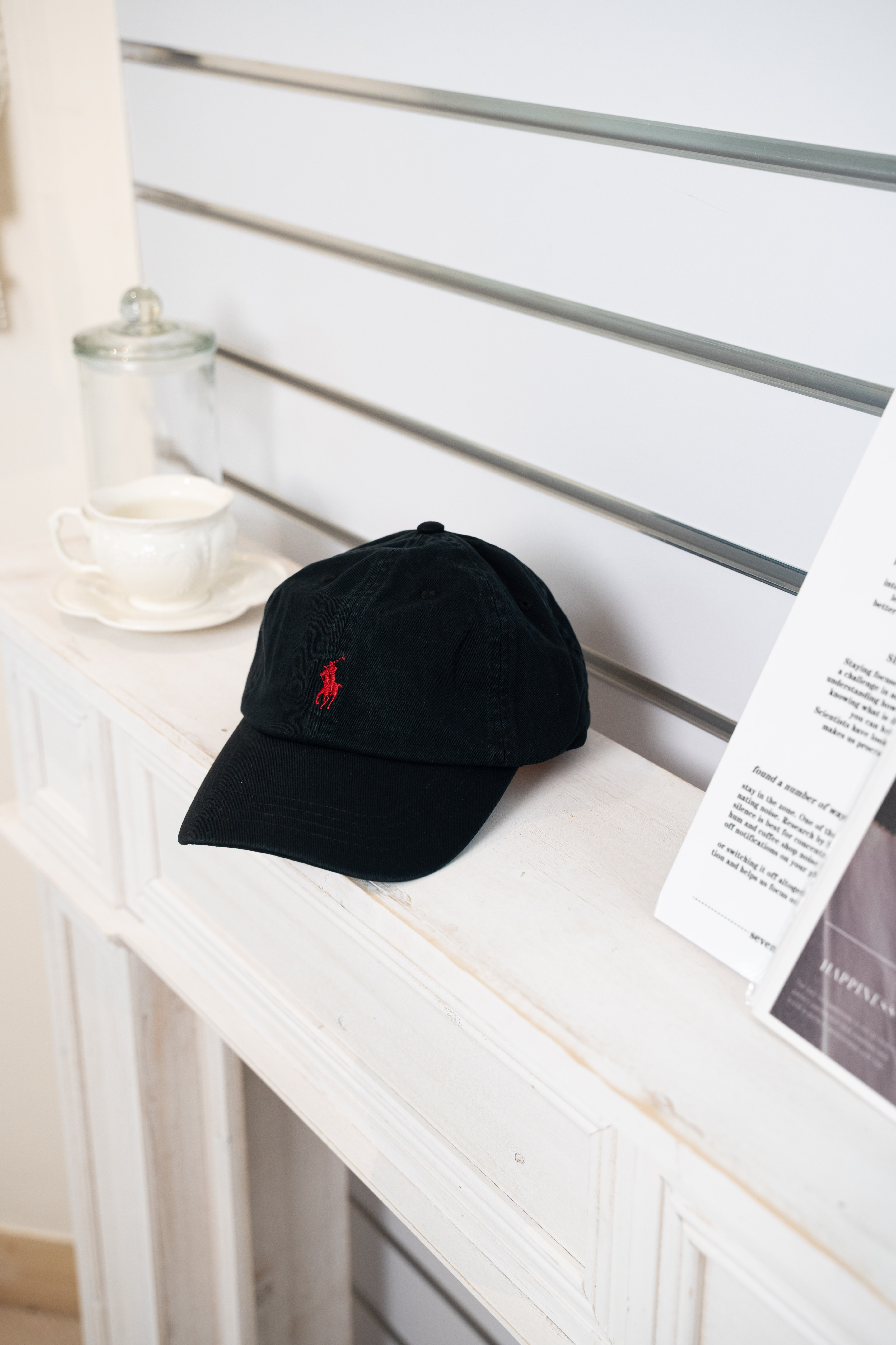 Polo Ralph Lauren 棉質標誌刺繡 棒球帽 黑色