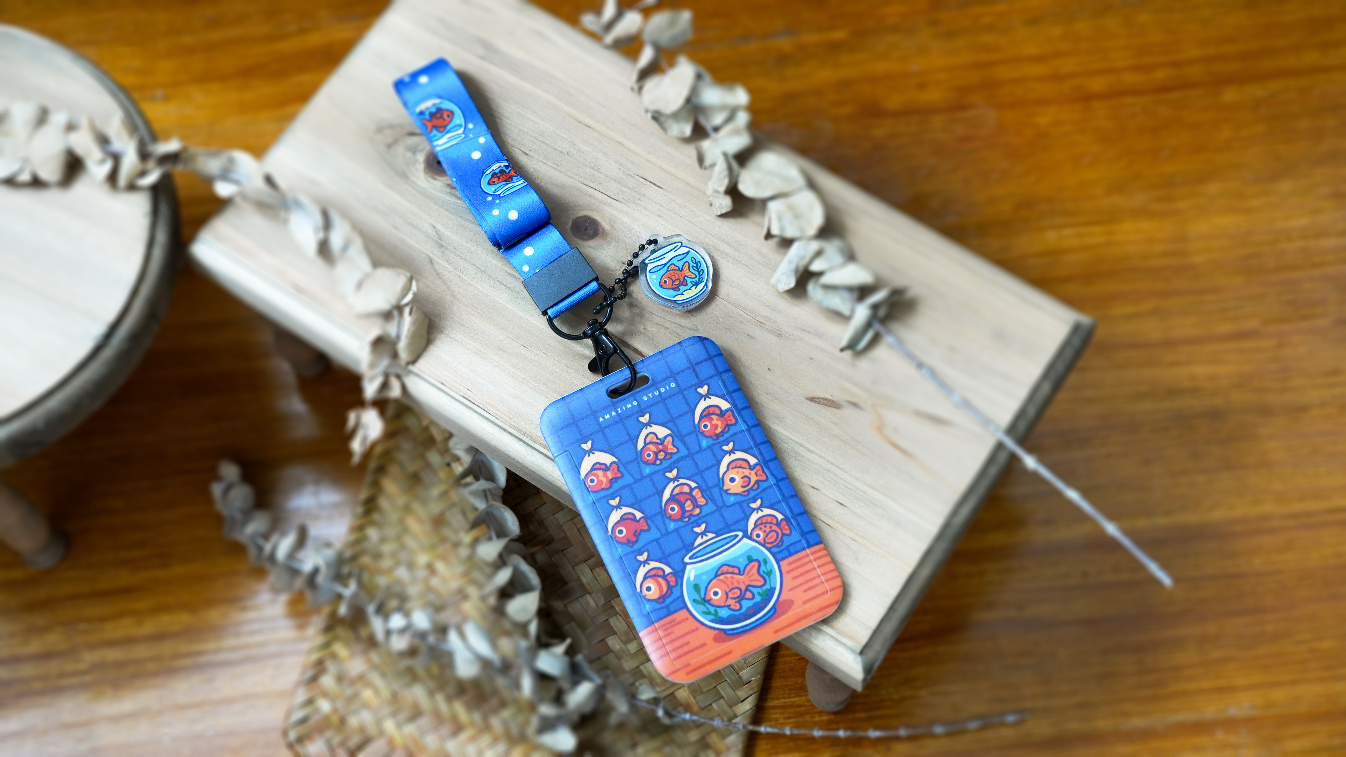 【金魚街】 卡片夾連掛繩丨Amazing Studio