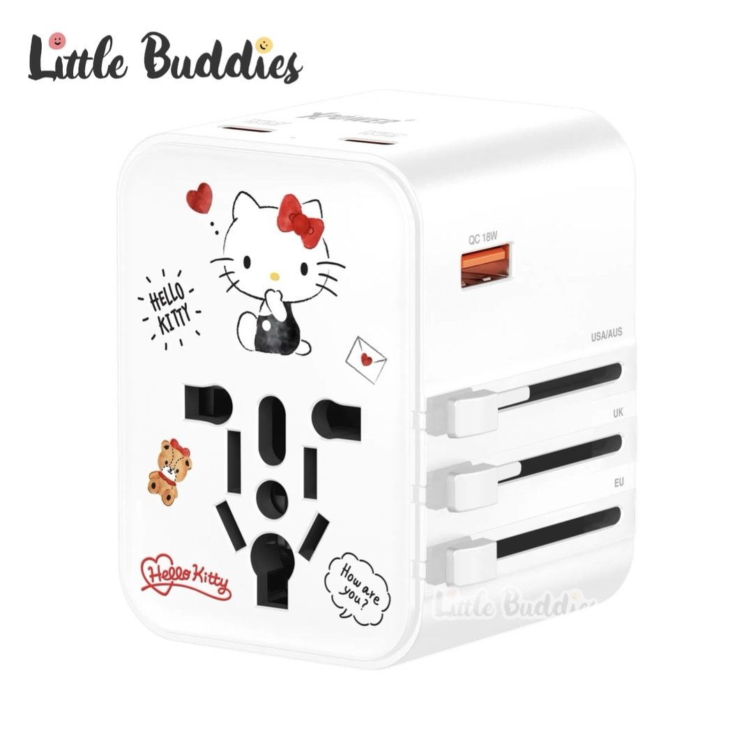 XPower Sanrio Hello Kitty PD+PPS 快充旅行充電轉插