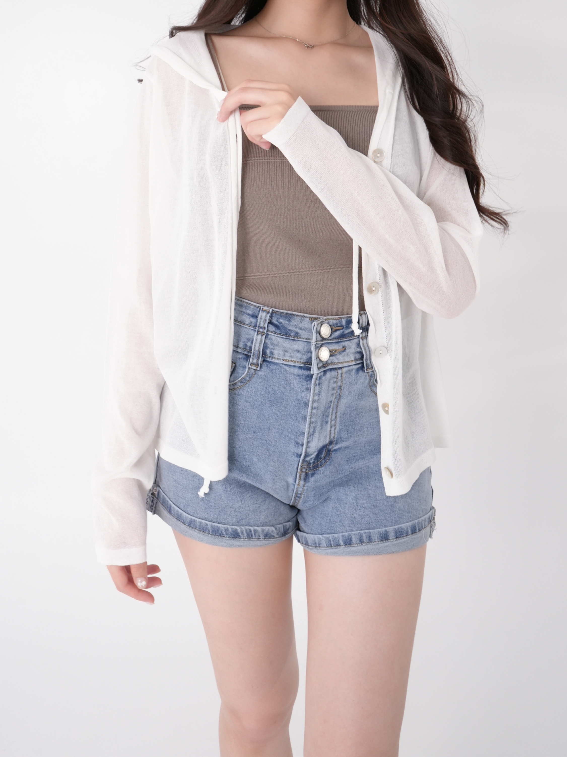 法朵Fado shop｜ 排釦連帽針織外套 8123006