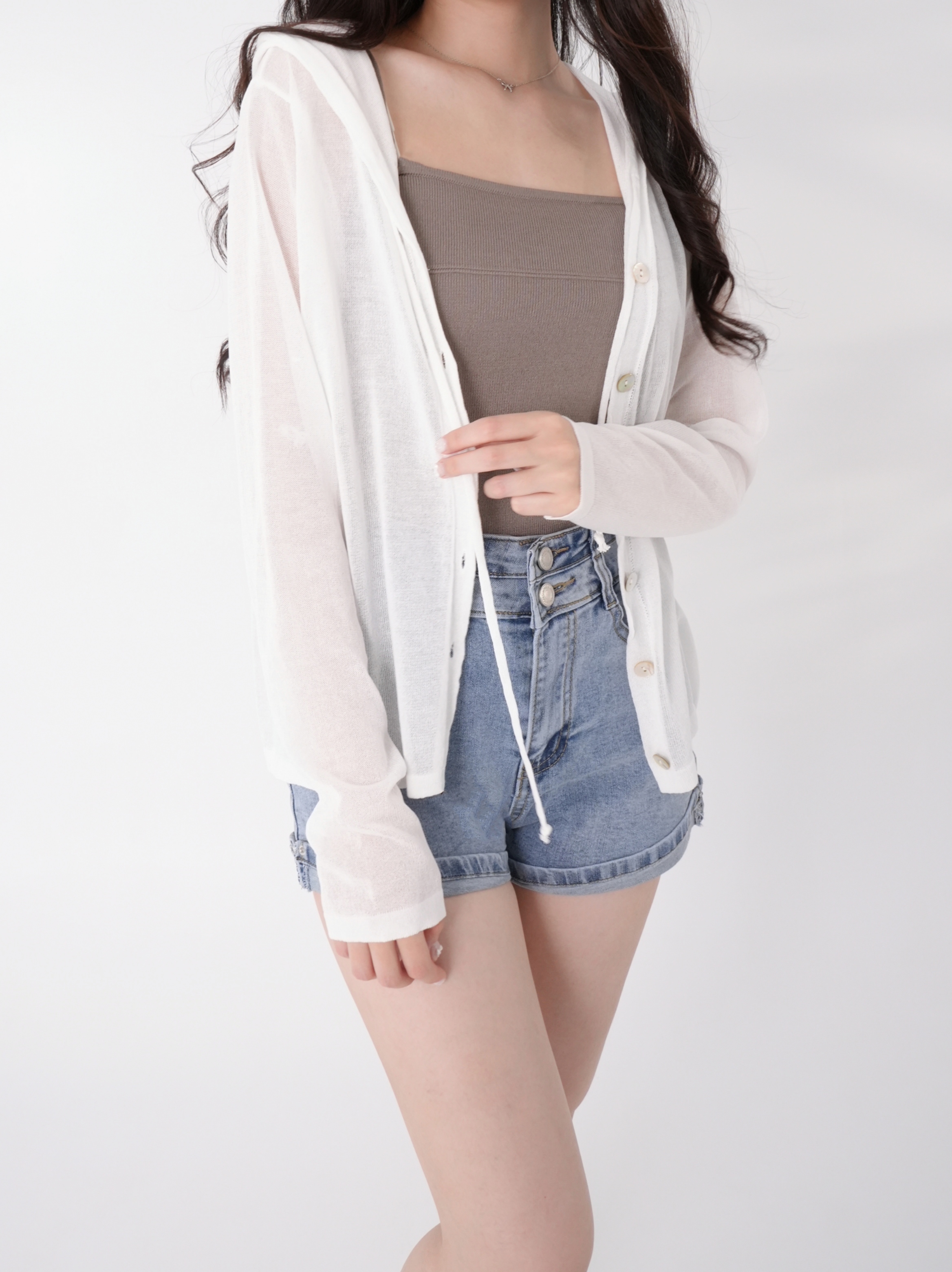 法朵Fado shop｜ 排釦連帽針織外套 8123006