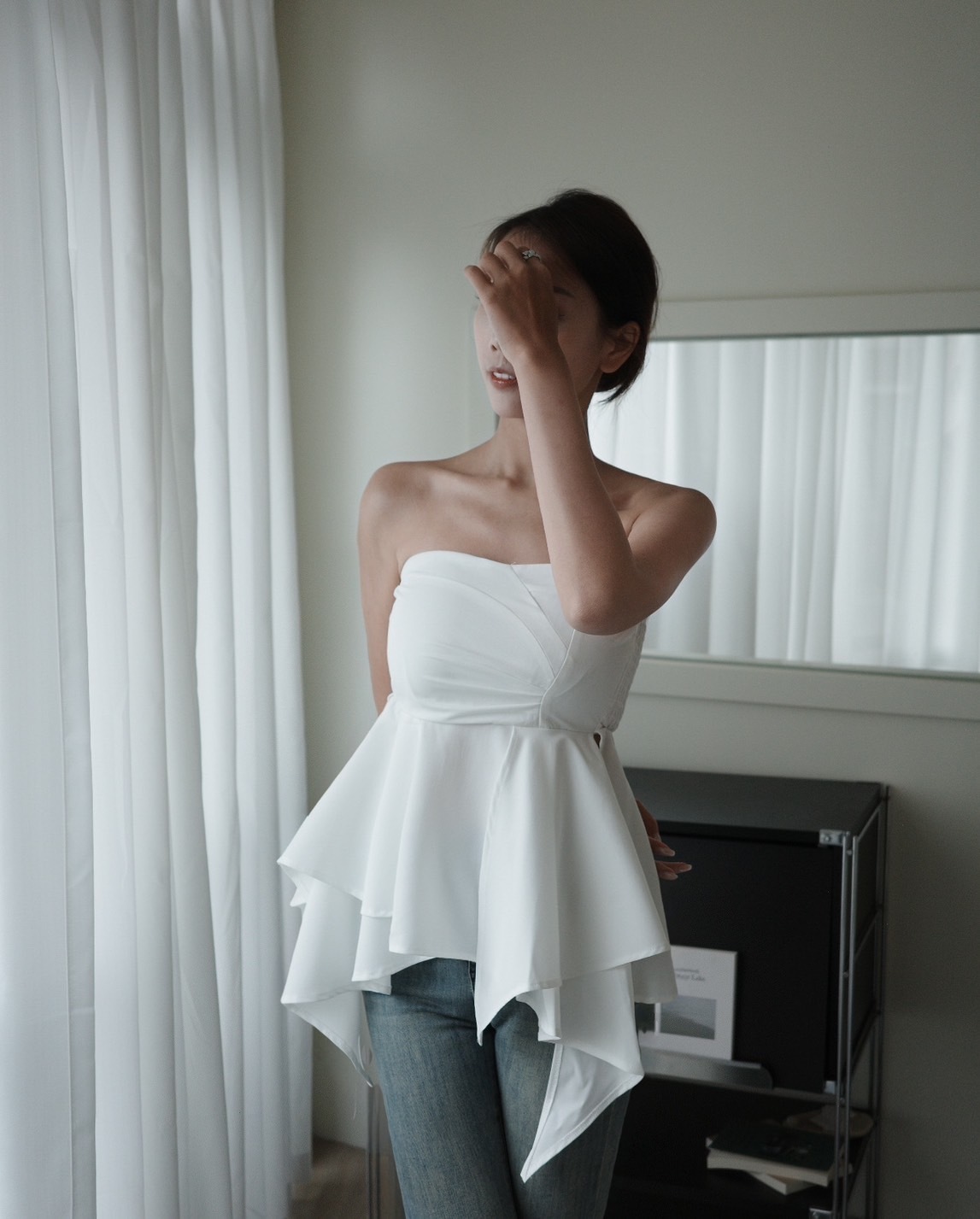 法式優雅平口背心