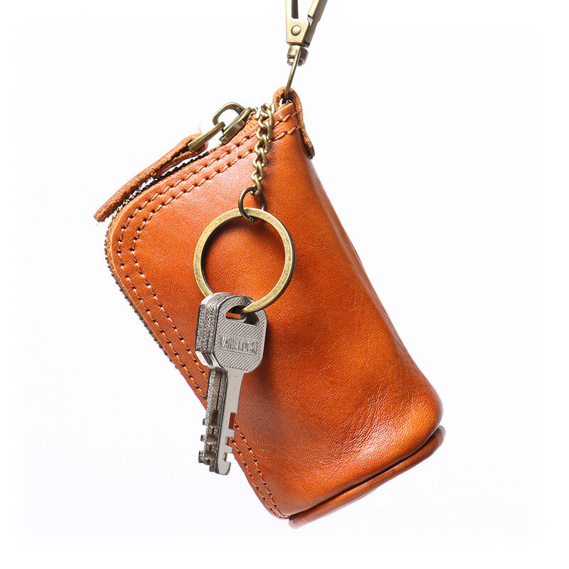 鑰匙包 零錢包 錢包 鑰匙收納 小包包 復古小包 真皮鑰匙包 植鞣皮 零錢袋 頭層牛皮 汽車鑰匙包 收納包 禮物 169