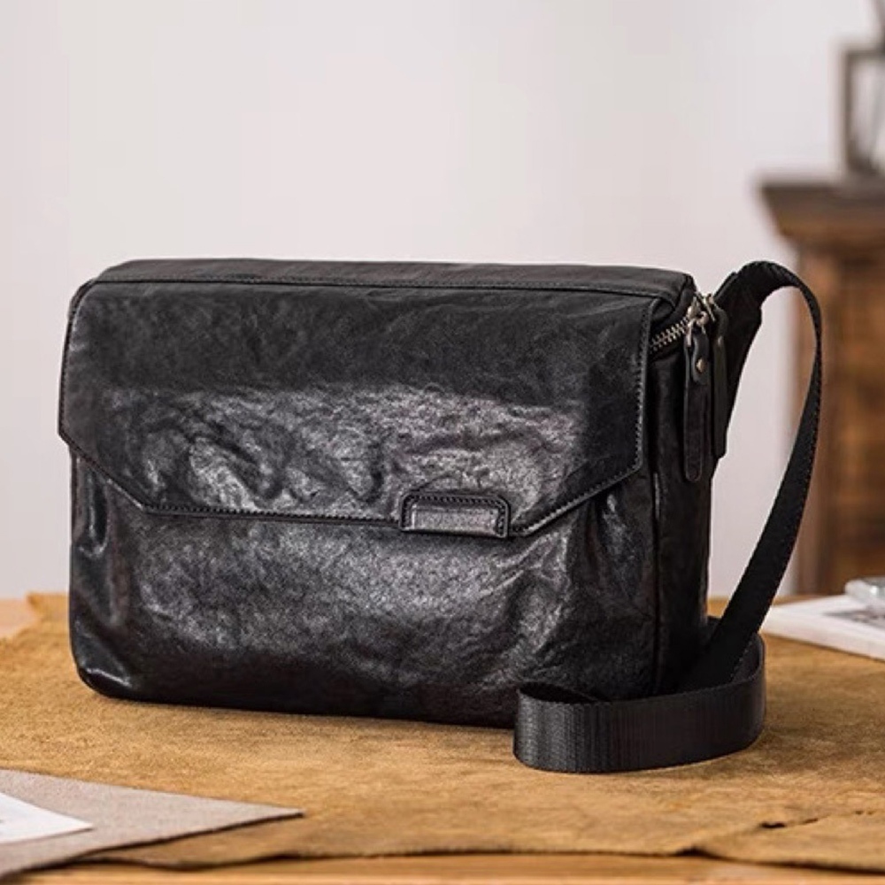 包包 背包 男生包包 側背包 單肩包 郵差包 真皮包包 大容量包包 休閒包 通勤包 植鞣皮 頭層牛皮 百搭 送男友103