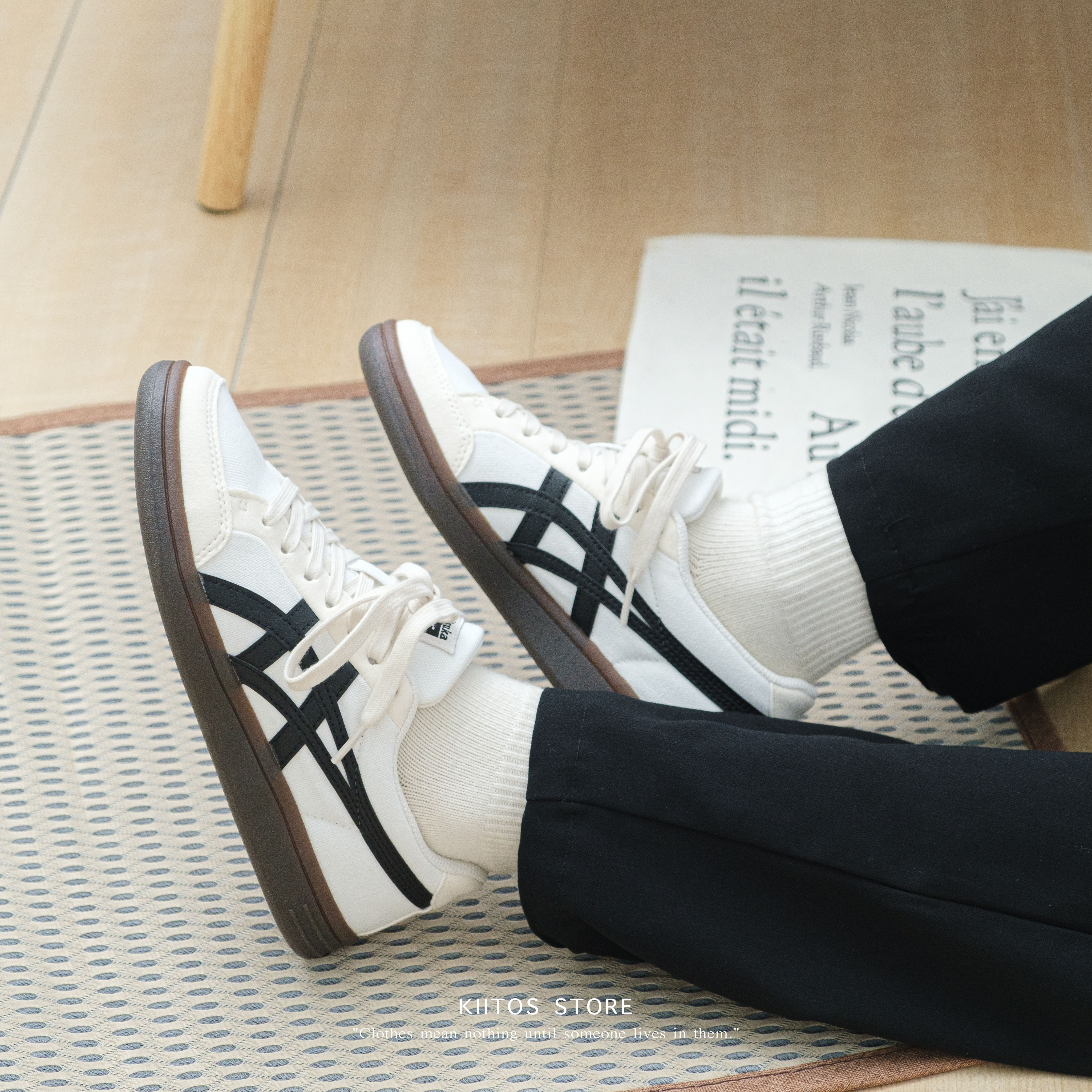 Onitsuka Tiger 鬼塚虎 白色 焦糖底  基本款 女鞋 1183B799-101