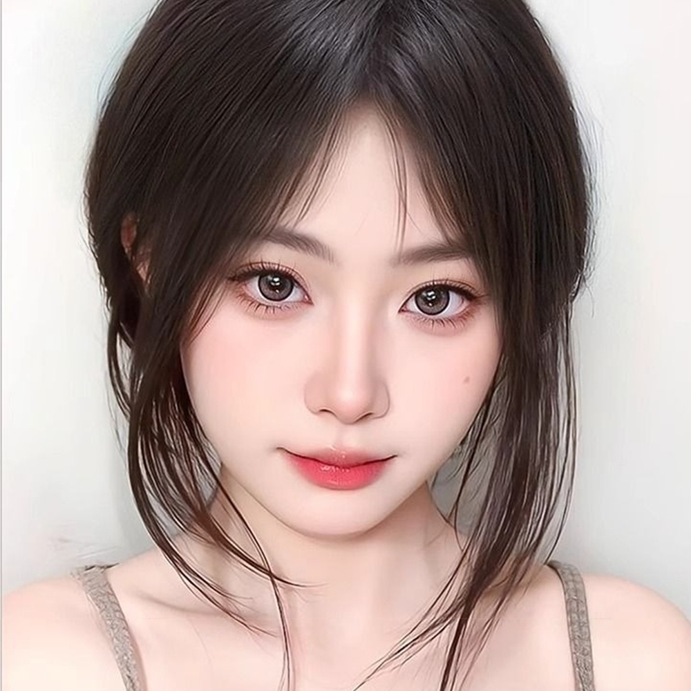 假髮 瀏海假髮 女生假髮 瀏海髮片 八字瀏海 假髮片 八字瀏海假髮 高顱頂 增髮量 仿真人 透氣 蓬鬆 親膚 仿真078