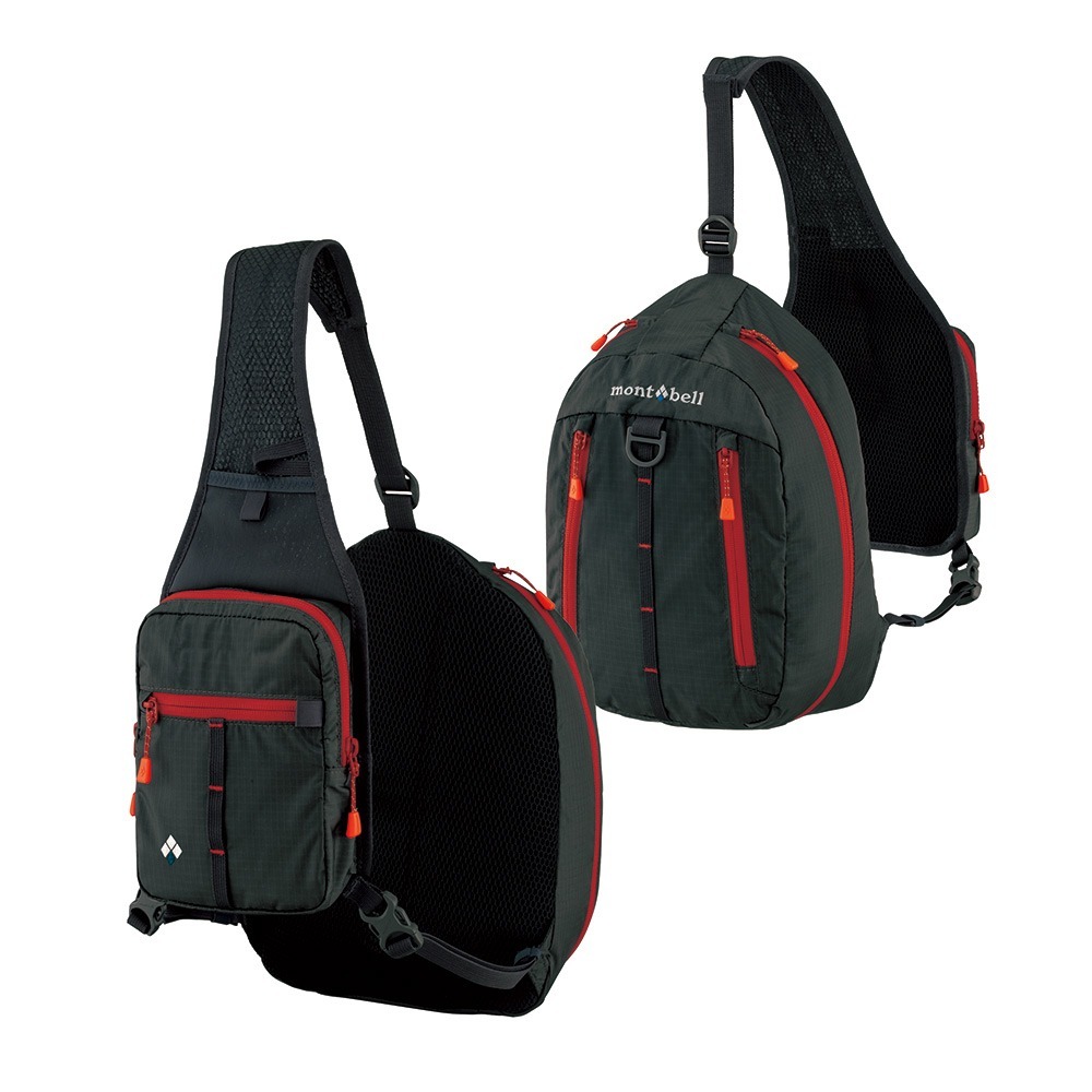 Mont-bell Light Angler Pack 單肩式輕量釣魚包 斜背包 1126188-GM 灰色