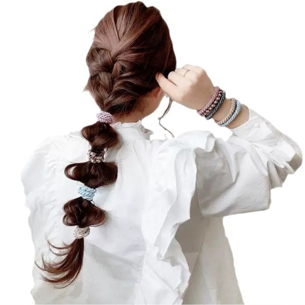 高彈力髮圈 髪飾 多色 髪束 皮筋 頭飾 頭繩 綁頭髮 髮圈 高馬尾髪束 罐裝髮圈 不傷髪 髪繩 女生髮圈 繽紛 066