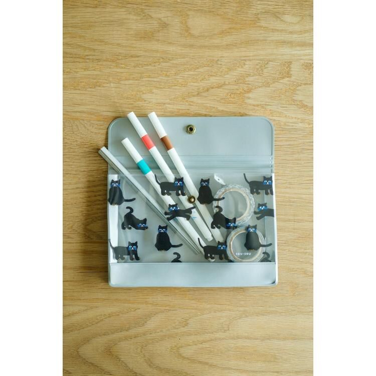 SOU・SOU × PHP研究所 PVC收納包／貓