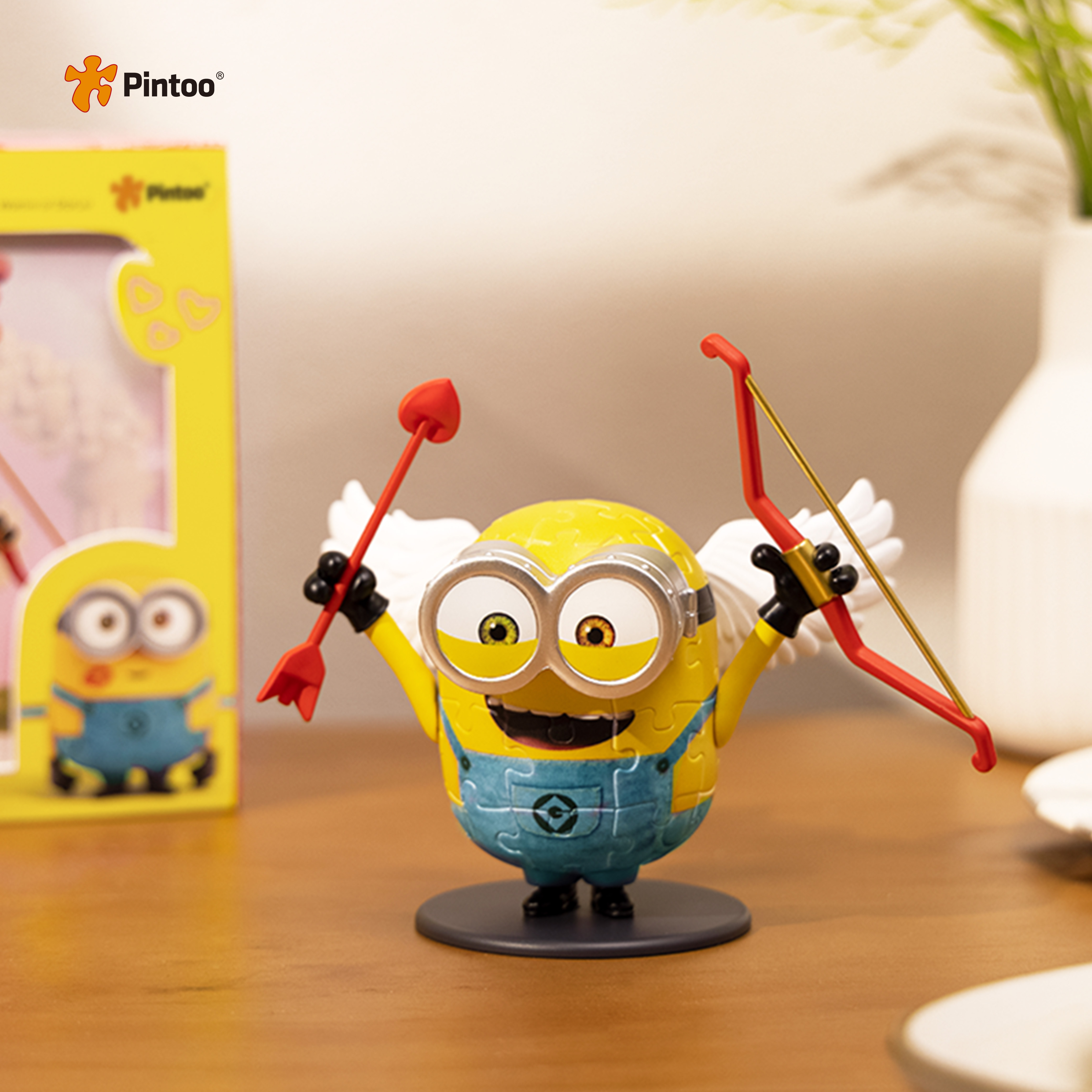 【PINTOO】小小兵公仔拼圖Minions系列 見習愛神(40片)