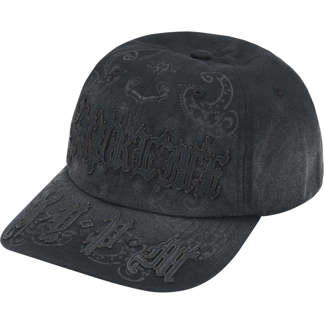 2025SS SUPREME Leather Appliqué Paisley 6-Panel 變形蟲 皮標 老帽 帽子 現貨
