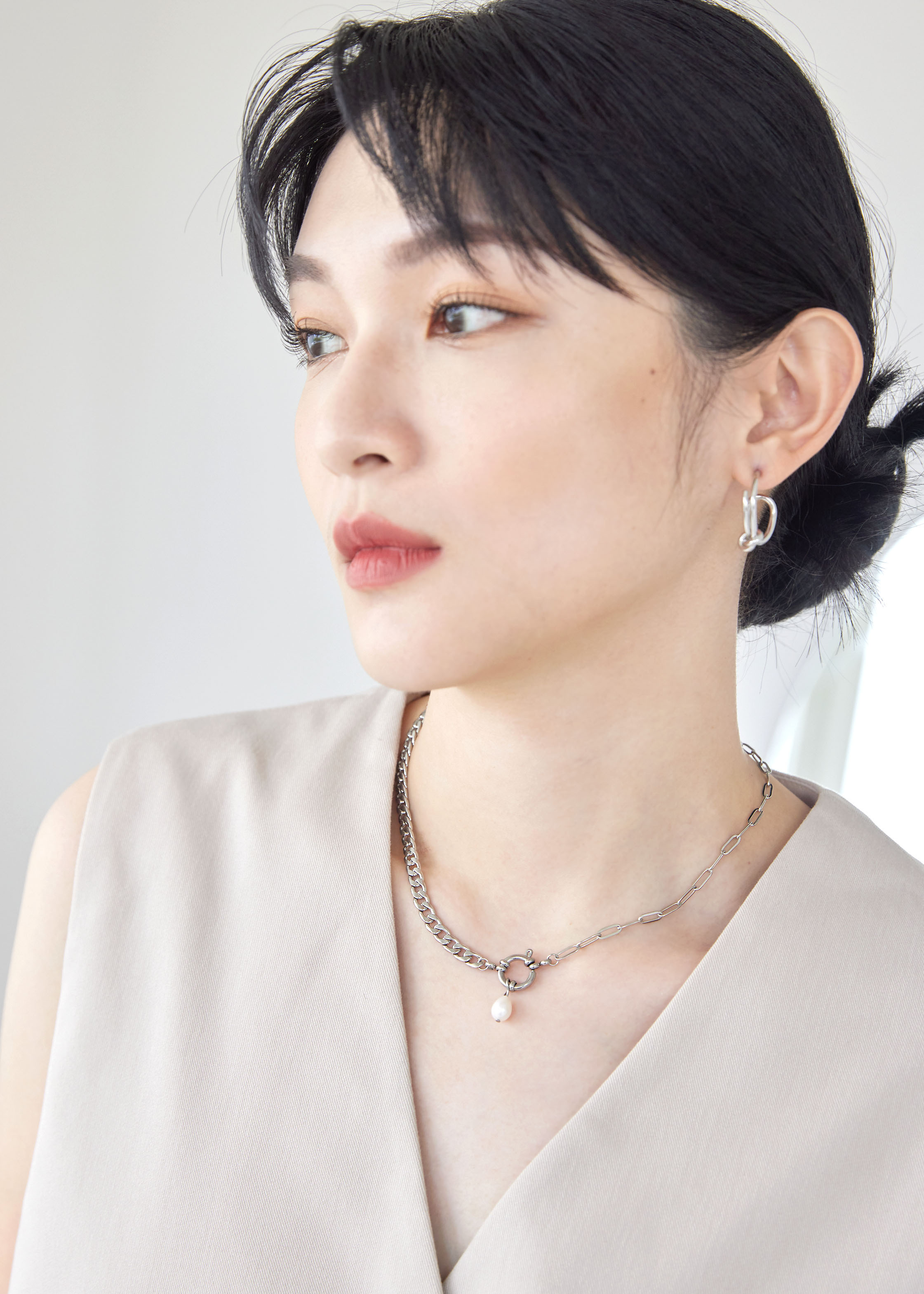 Chaya 珍珠項鍊-醫療鋼