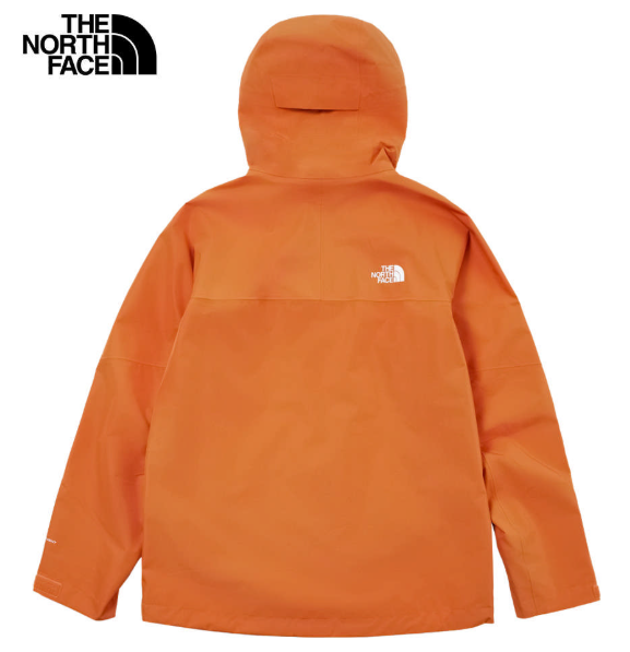 【The North Face 北面】男款橙色防水外套｜DryVent防風透氣 衝鋒衣 登山雨衣 機能外套 JUN25