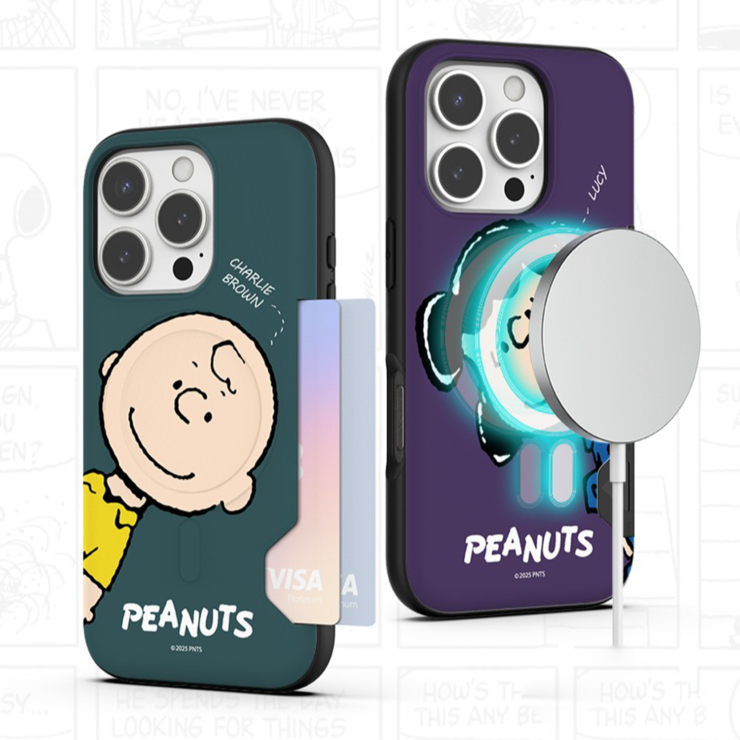 Snoopy - Magsafe Hard Card Case - 防撞插卡磁吸手機保護硬殼 TY