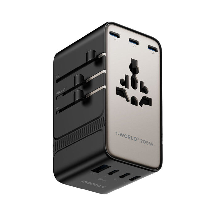Momax 1-World² 205W 七接口雙 AC 旅行充電插座 UA28