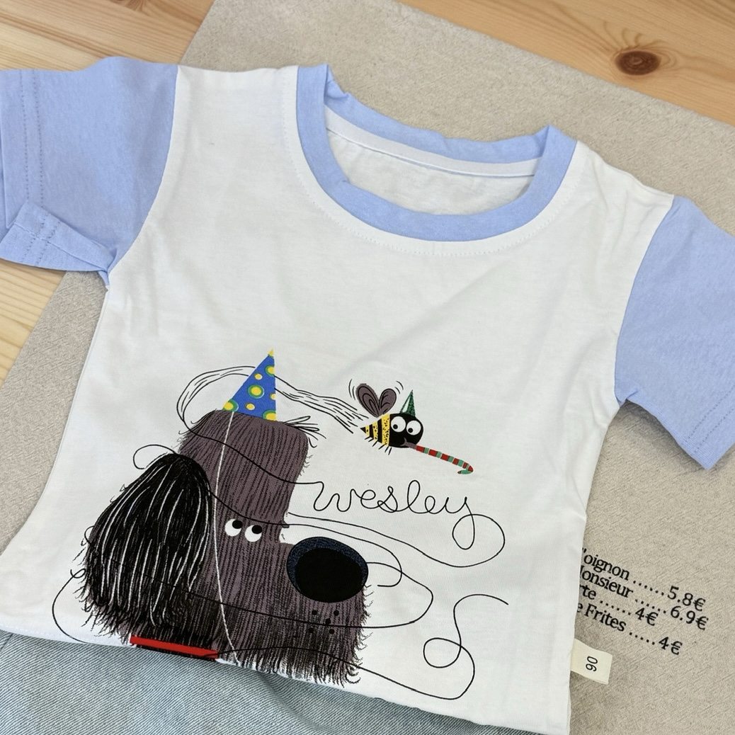 派對狗狗｜童趣插畫童T