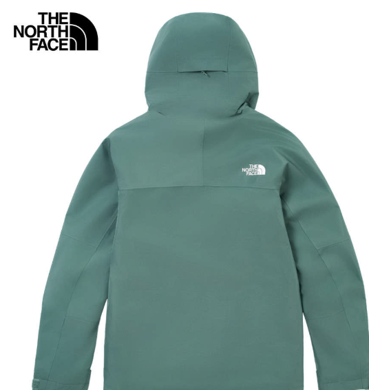 【The North Face 北面】女款綠色防水外套｜DryVent防風透氣 衝鋒衣 登山雨衣 機能外套 JUN25