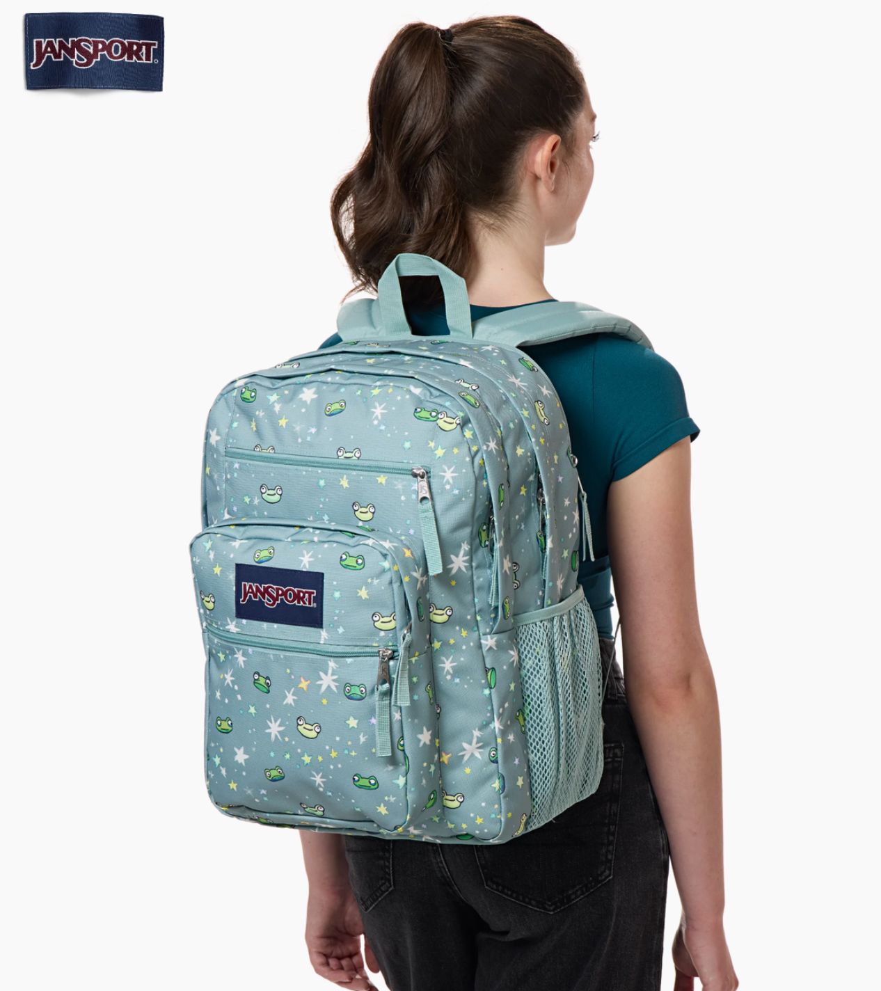 JANSPORT BIG STUDENT BACKPACK - LEAPIN' LILLIES