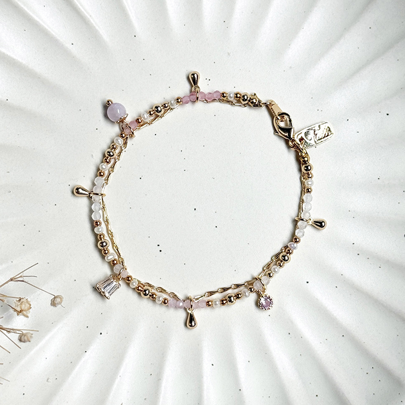 生日花 • 伍月捌 • 鈴蘭 – 貓眼紫水晶 – 手鍊