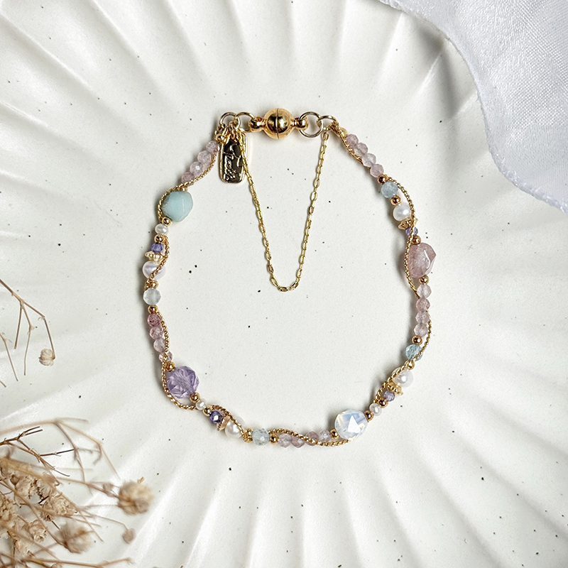 生日花 • 肆月拾陸 • 野生鬱金香 – 多寶石 – 手鍊